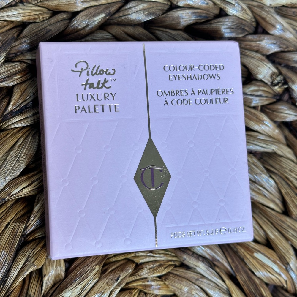 NWT Charlotte Tillbury Eyeshadow Pallet quad Pillow Talk Luxury Pallet